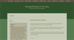 Desktop Screenshot of beroepshoudingindezorg.nl